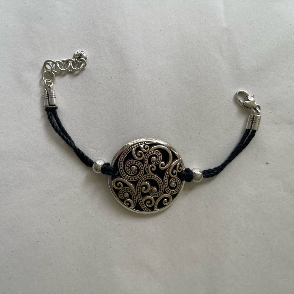 Brighton Bracelet: Anahita Black and Silver Filigree Bracelet